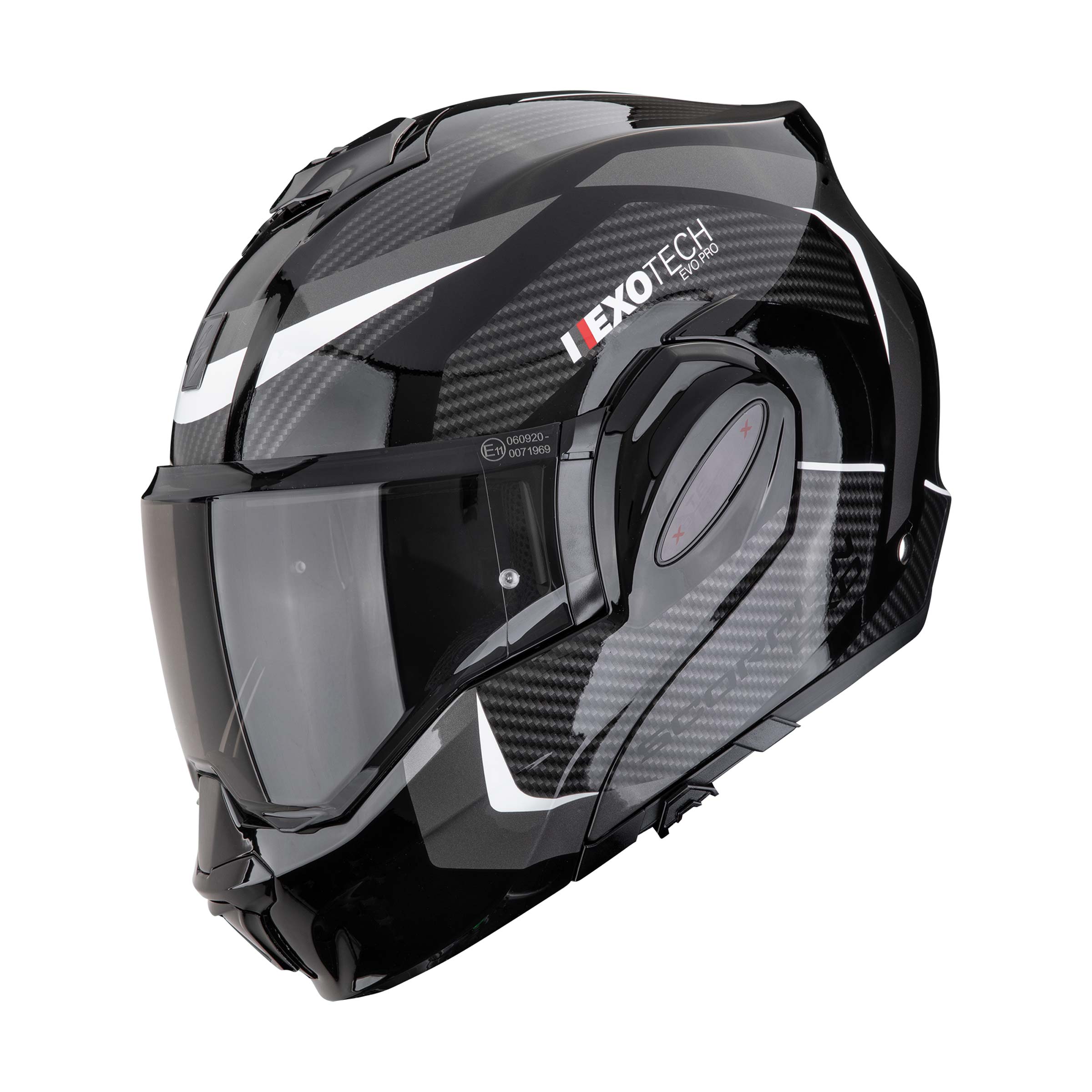 МОТОЦИКЛЕТНЫЙ ШЛЕМ SCORPION EXO-TECH EVO PRO ACUTI Noir-Argent (58)
