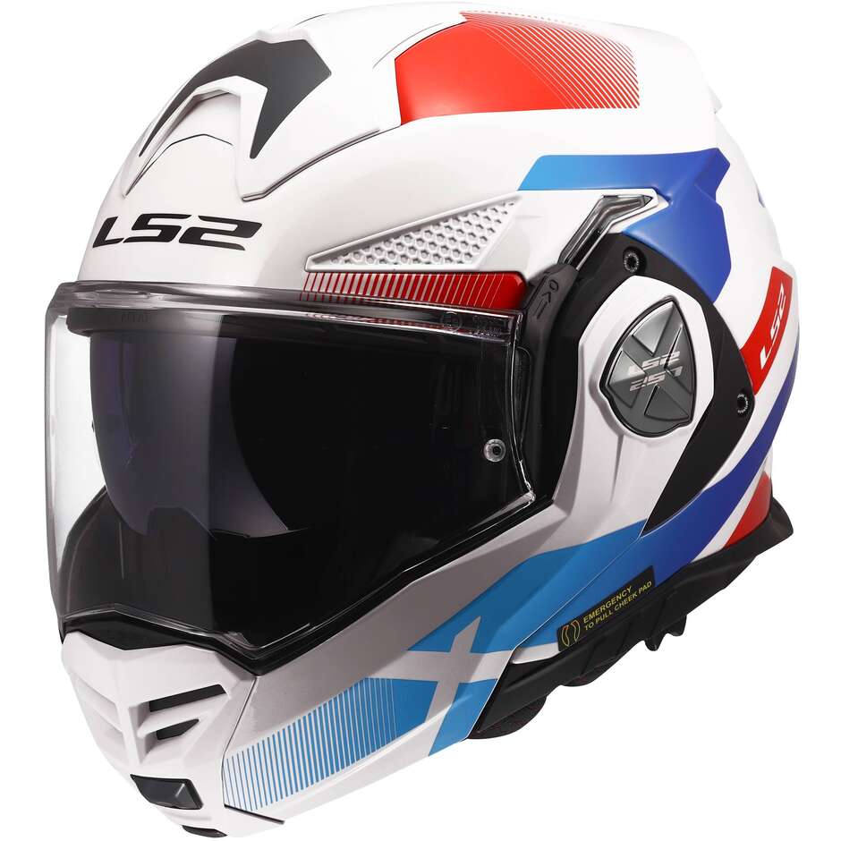 МОТОЦИКЛЕТНЫЙ ШЛЕМ LS2 FF901 ADVANT X NOVA WHITE BLUE RED-06