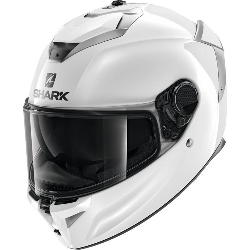 Мотоциклетный шлем SPARTAN GT BLANK White Silver WHU