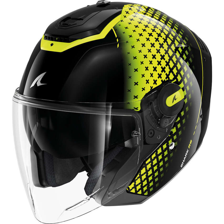 Мотоциклетный шлем RS JET STRIDE Black Yellow Silver KYS