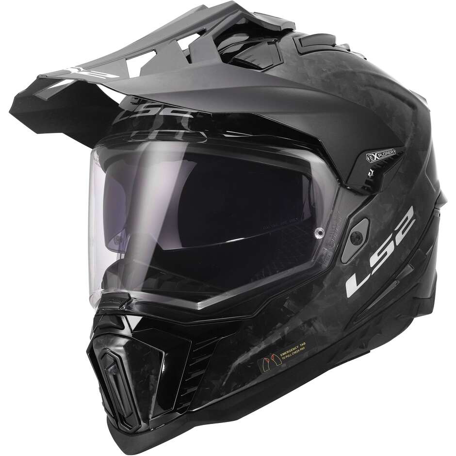 МОТОЦИКЛЕТНЫЙ ШЛЕМ LS2 MX701 EXPLORER C FORGED CARBON-06