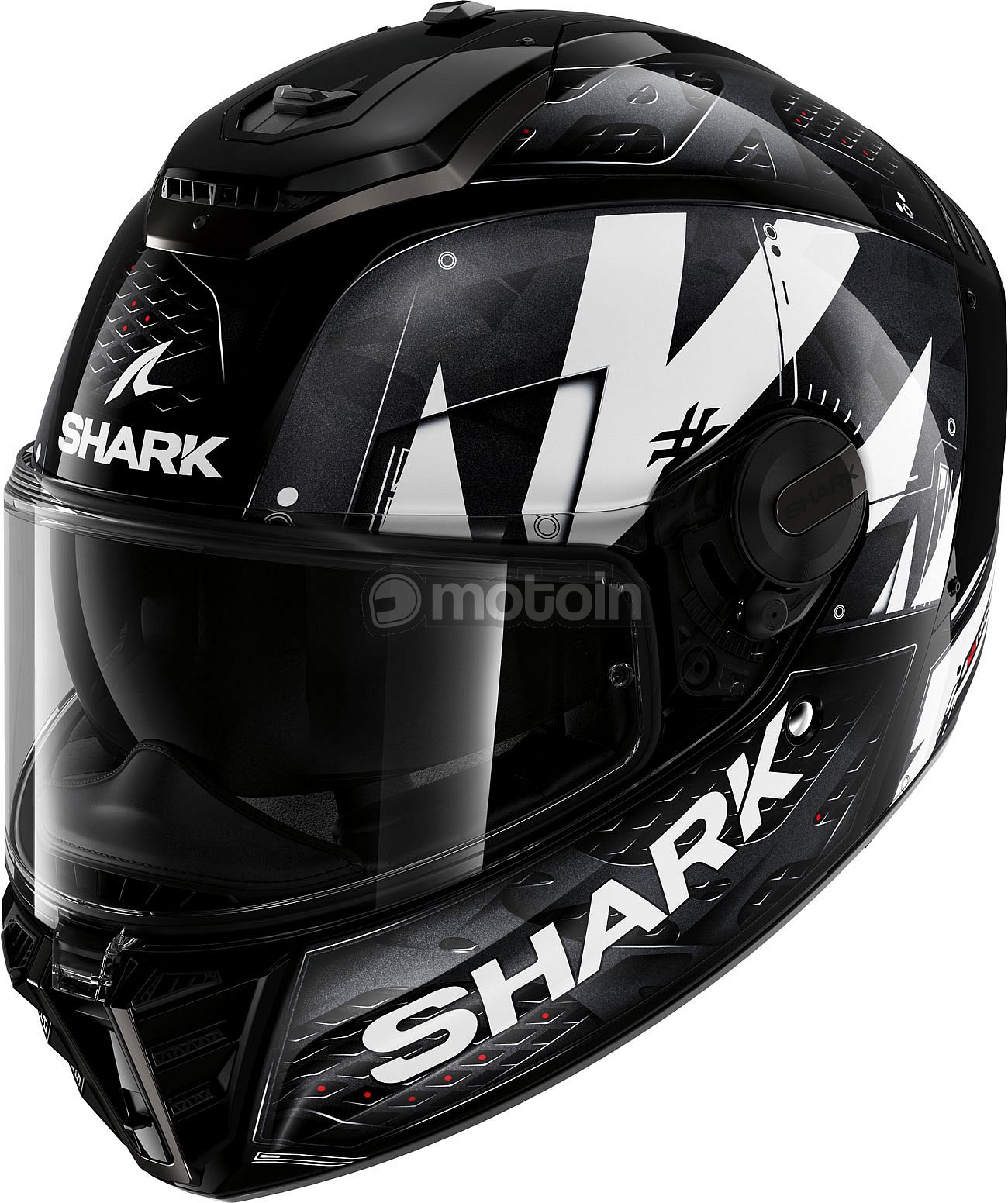 Мотоциклетный шлем SPARTAN RS STINGREY Black White Anthracite KWA