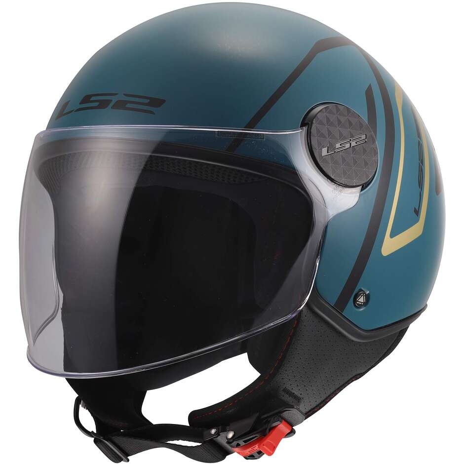 МОТОЦИКЛЕТНЫЙ ШЛЕМ LS2 OF558 SPHERE LUX II MINIM BLUE TEAL-06