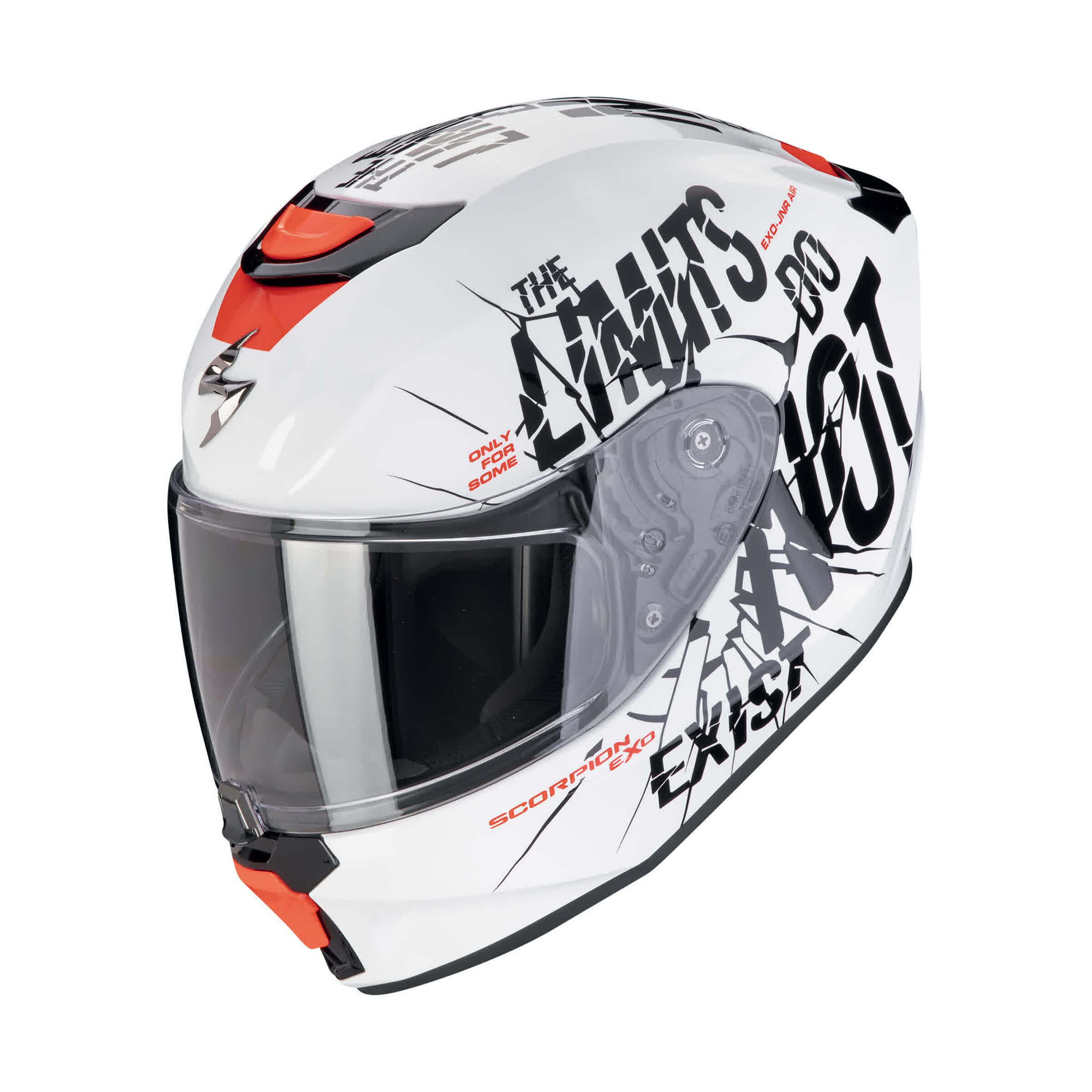 МОТОЦИКЛЕТНЫЙ ШЛЕМ SCORPION EXO-JNR AIR BOUM Blanc-Noir (55)