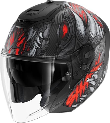 МОТОЦИКЛЕТНЫЙ ШЛЕМ RS JET CARBON SHAYTAN Mat KRA