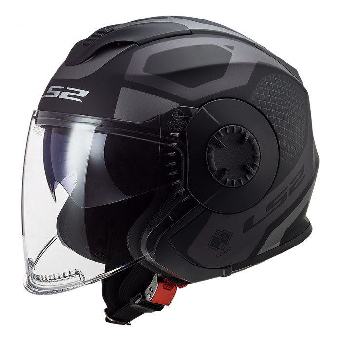 Мотоциклетный шлем LS2 OF570 VERSO MARKER MATT BLACK TITAN