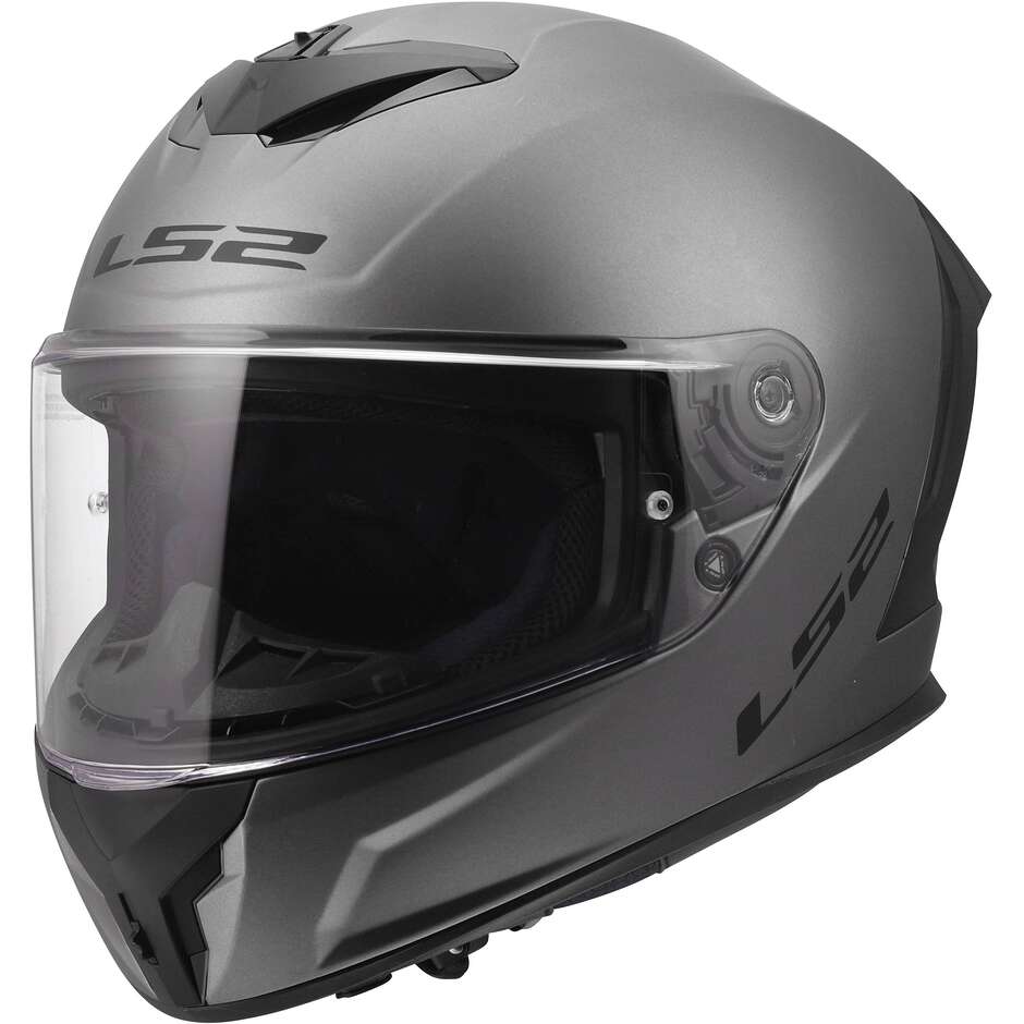 МОТОЦИКЛЕТНЫЙ ШЛЕМ LS2 FF820 RAPID III SOLID MATT TITANIUM