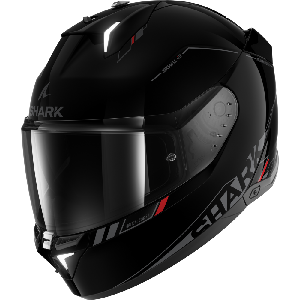 МОТОЦИКЛЕТНЫЙ ШЛЕМ SHARK Skwal I3 Blank Sp Helmet Black Anthracite Red KAR