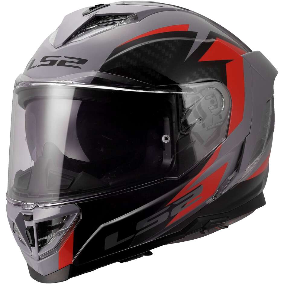 МОТОЦИКЛЕТНЫЙ ШЛЕМ LS2 FF818 STORM III DYNAMO GREY RED