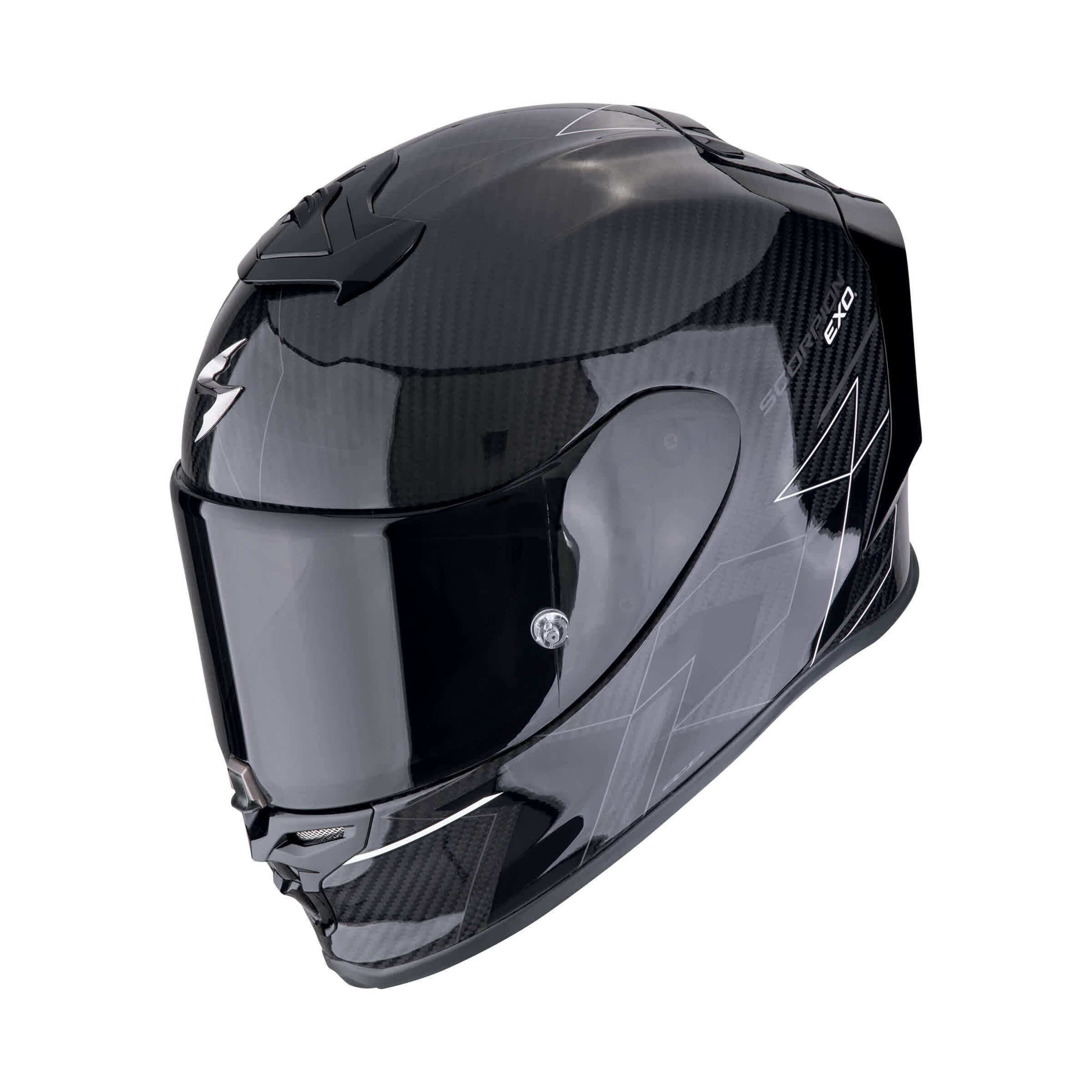 МОТОЦИКЛЕТНЫЙ ШЛЕМ SCORPION EXO-R1 EVO CARBON AIR CYNERGY Noir-Blanc (55)