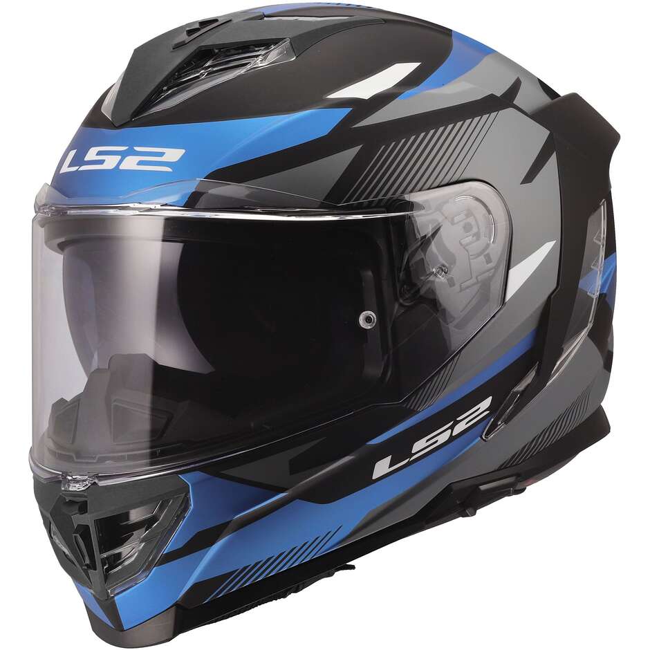МОТОЦИКЛЕТНЫЙ ШЛЕМ LS2 FF818 STORM III KOMAI BLACK BLUE