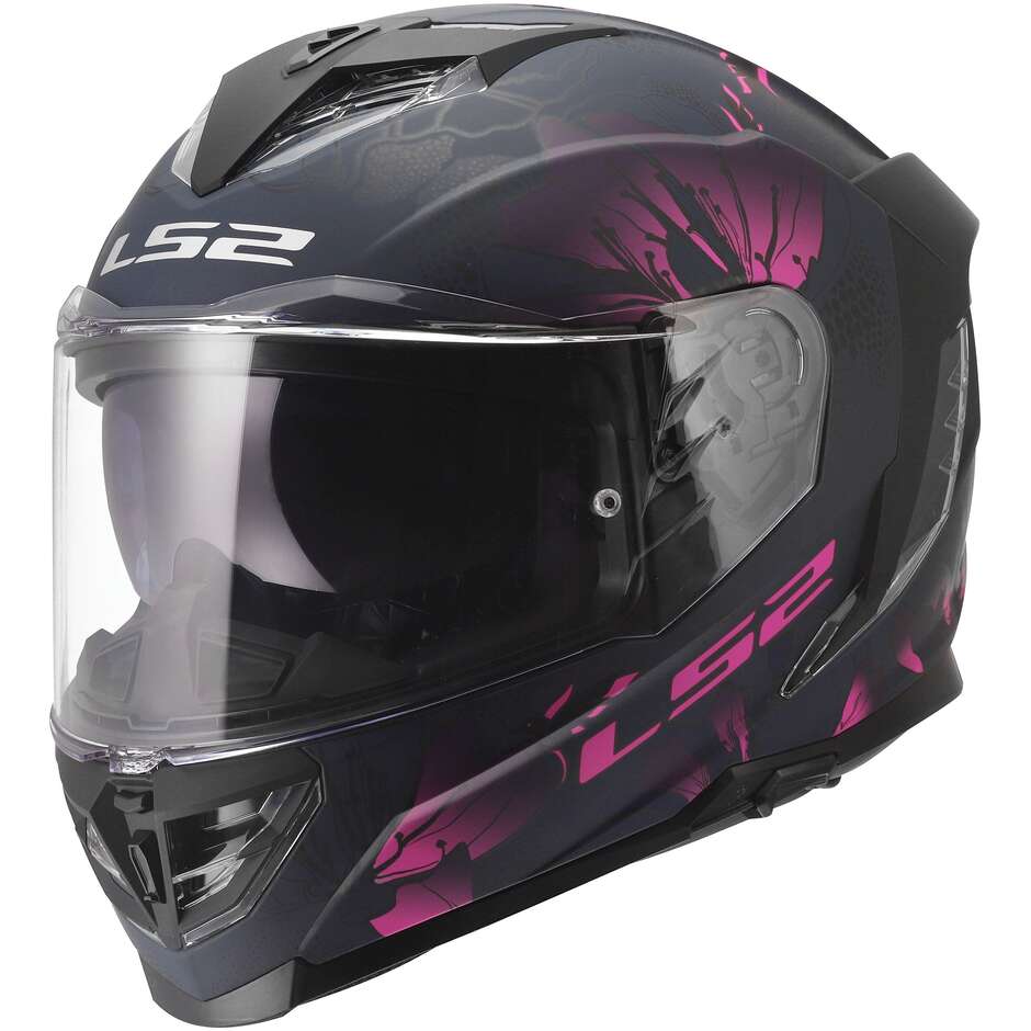 Мотоциклетный шлем LS2 FF818 STORM III BURST BLACK PINK