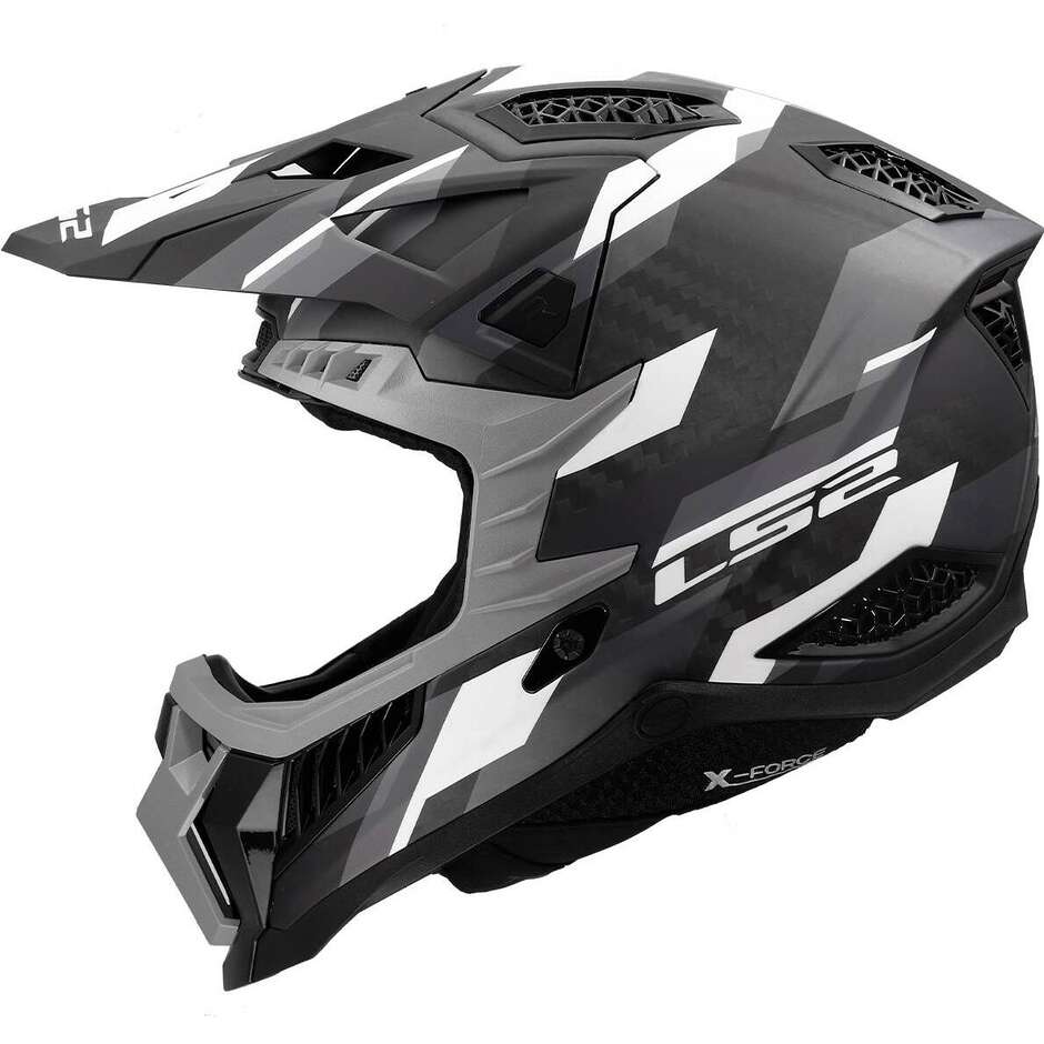 МОТОЦИКЛЕТНЫЙ ШЛЕМ LS2 MX703 X-FORCE PHANTOM BLACK GREY-06