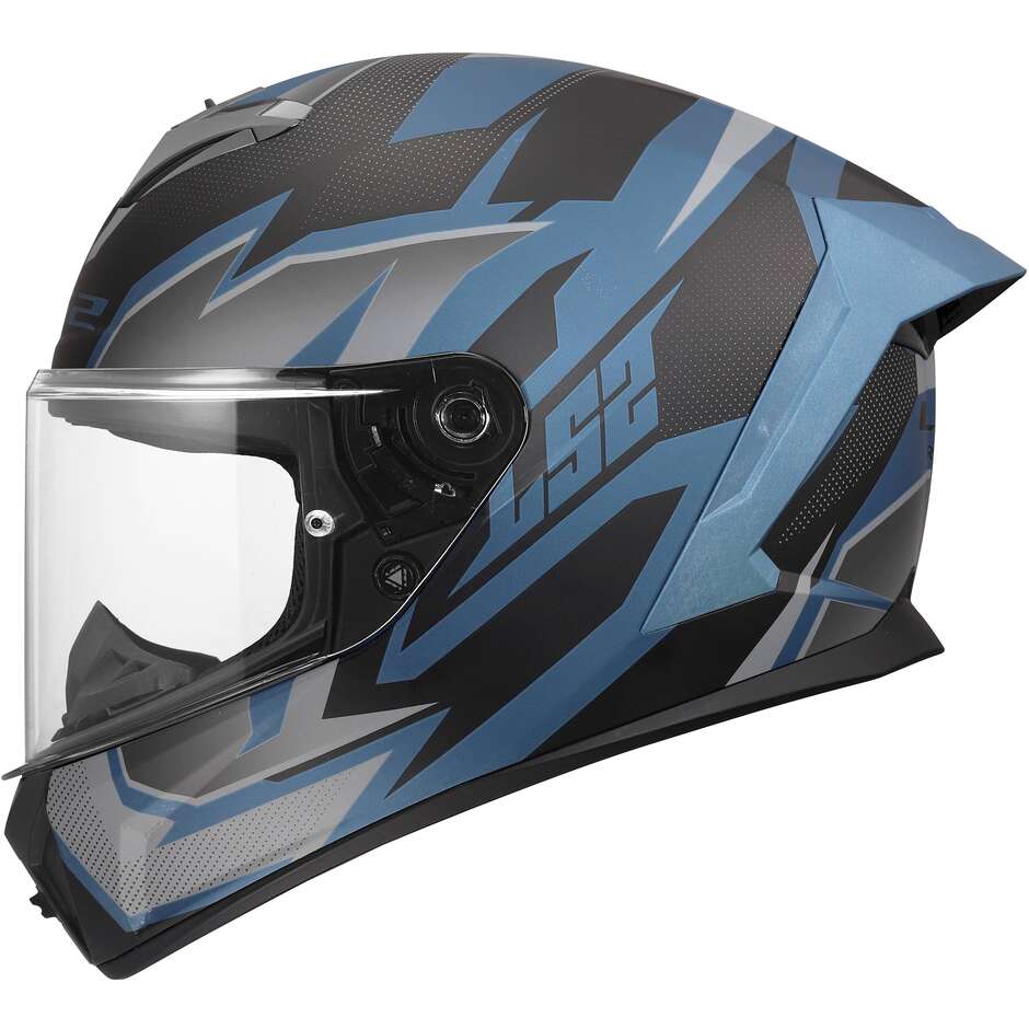 МОТОЦИКЛЕТНЫЙ ШЛЕМ LS2 FF820 RAPID III XTREM BLACK BLUE PETROL