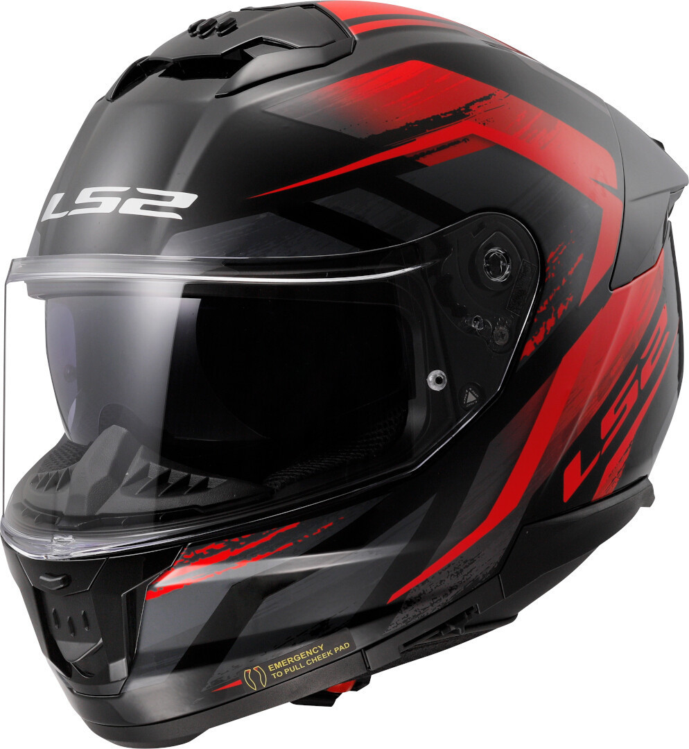 Мотоциклетный шлем LS2 FF808 STREAM II FURY BLACK RED-06