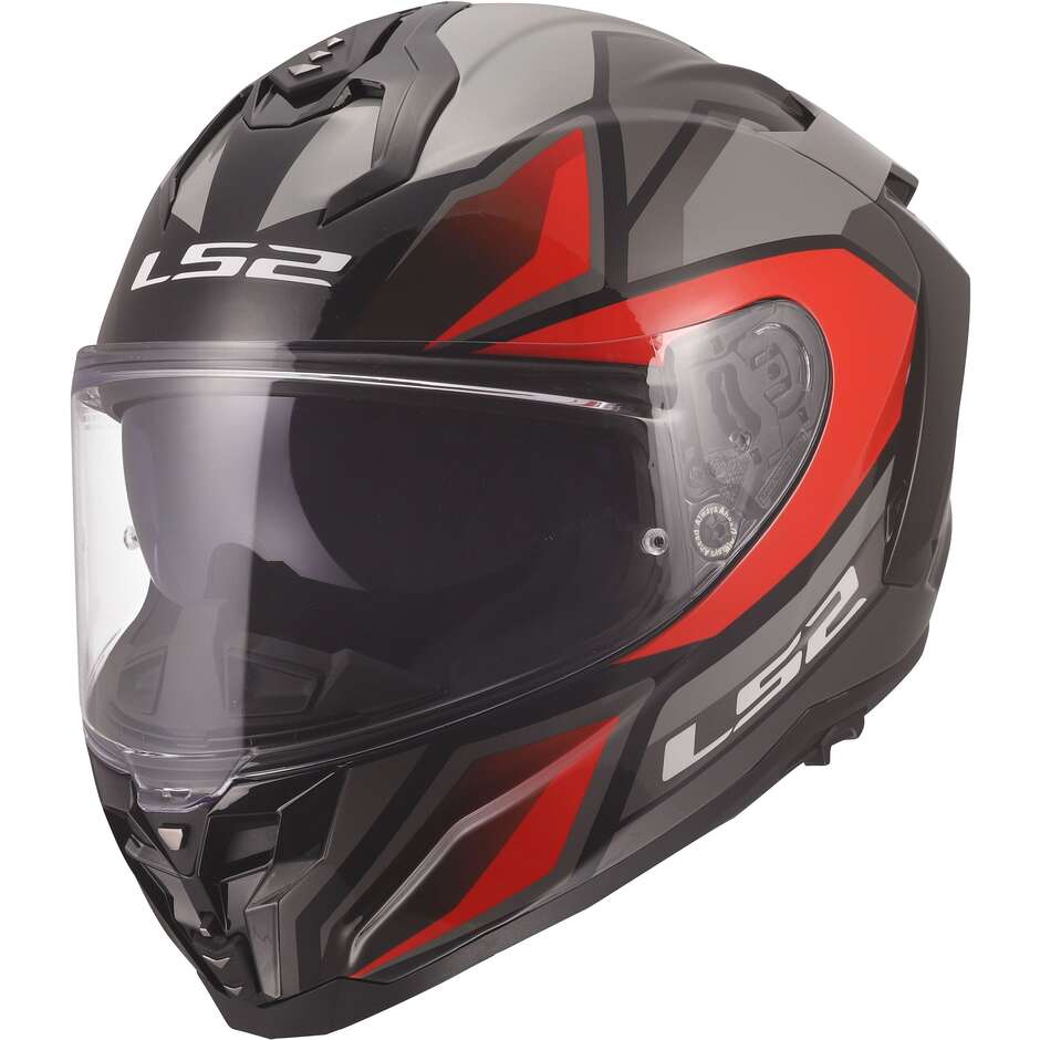 МОТОЦИКЛЕТНЫЙ ШЛЕМ LS2 FF817 CHALLENGER II VIPER GREY RED