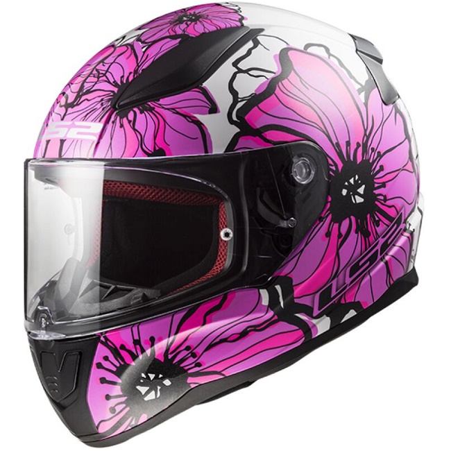 Мотоциклетный шлем LS2 FF353 RAPID II POPPIES PINK-06