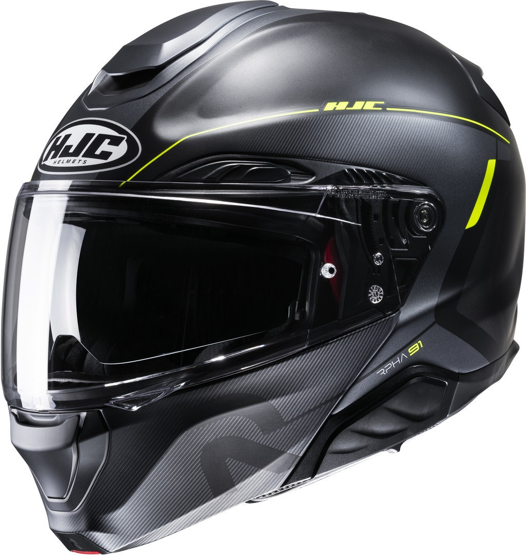 Мотоциклетный шлем HJC RPHA91 COMBUST BLACK/YELLOW