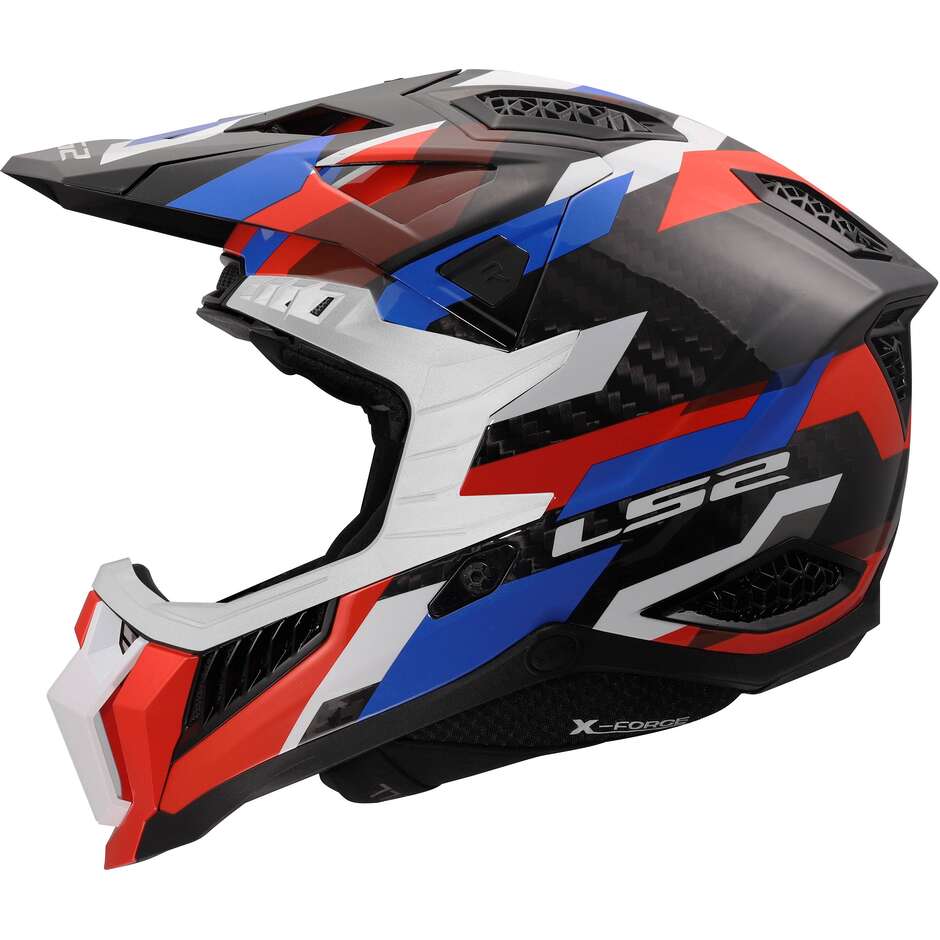 МОТОЦИКЛЕТНЫЙ ШЛЕМ LS2 MX703 X-FORCE PHANTOM WHITE BLUE RED-06