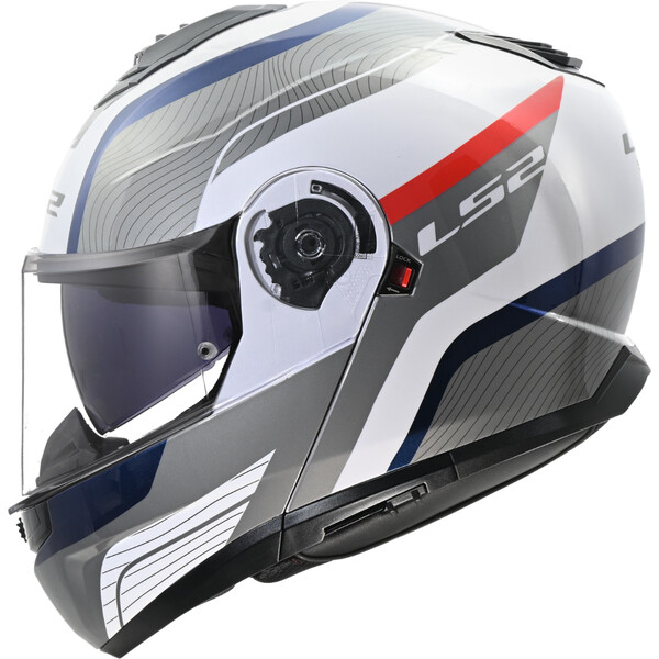 МОТОЦИКЛЕТНЫЙ ШЛЕМ LS2 FF908 STROBE II MONZA WHITE BLUE RED-06