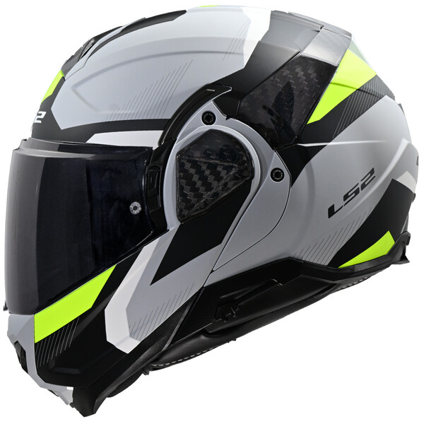 МОТОЦИКЛЕТНЫЙ ШЛЕМ LS2 FF910 ADVANT II TRIPLE LIGHT GREY H-V YELLOW