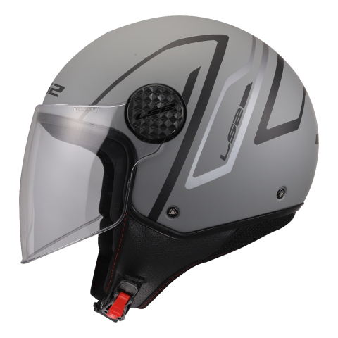 МОТОЦИКЛЕТНЫЙ ШЛЕМ LS2 OF558 SPHERE LUX II MINIM BLACK GREY-06