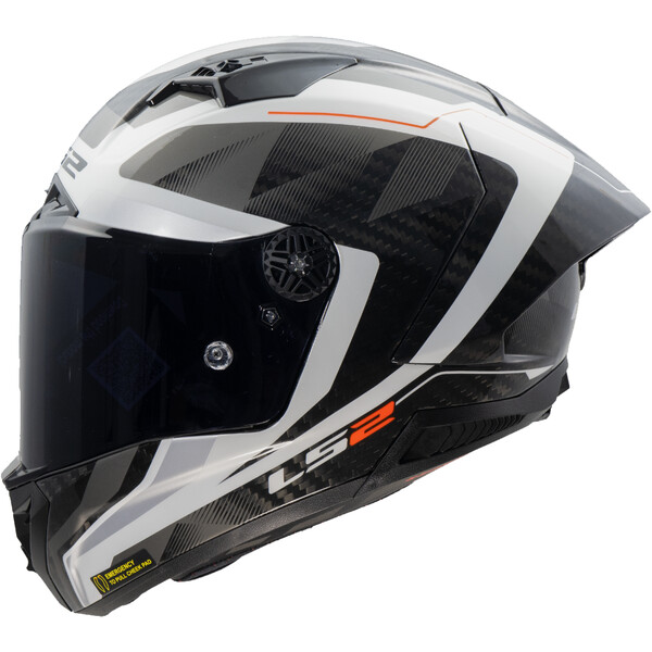 МОТОЦИКЛЕТНЫЙ ШЛЕМ LS2 FF805 THUNDER GP AERO RAUTE WHITE GREY-06