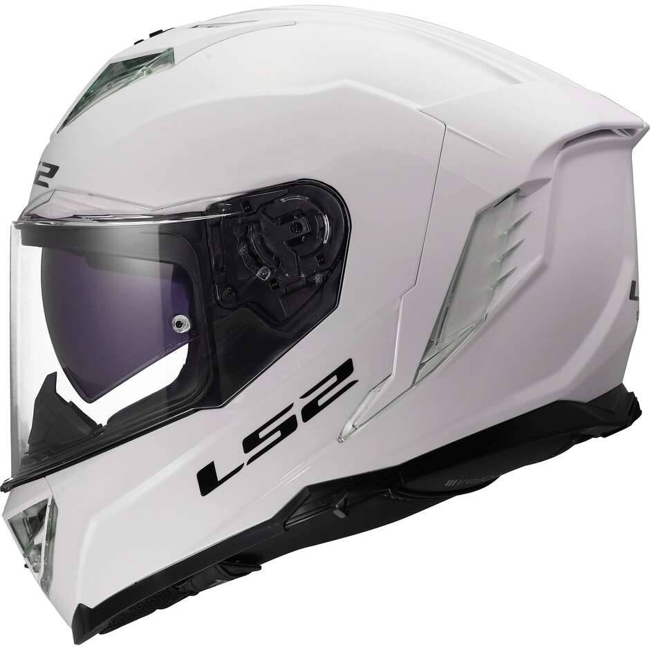 МОТОЦИКЛЕТНЫЙ ШЛЕМ LS2 FF818 STORM III SOLID GLOSS WHITE