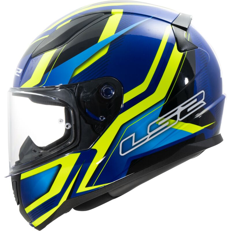 МОТОЦИКЛЕТНЫЙ ШЛЕМ LS2 FF353 RAPID II FLITZ H-V YELLOW BLUE-06