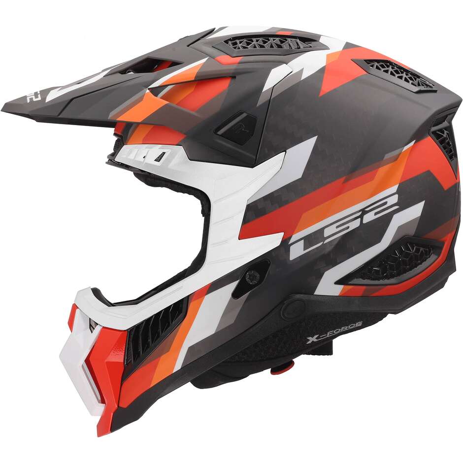 МОТОЦИКЛЕТНЫЙ ШЛЕМ LS2 MX703 X-FORCE PHANTOM ORANGE RED-06