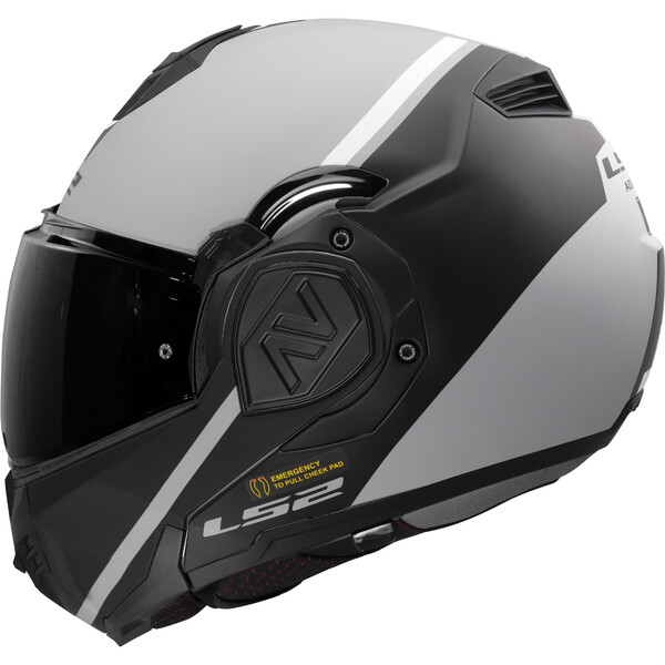 МОТОЦИКЛЕТНЫЙ ШЛЕМ LS2 FF906 ADVANT SWIPE GREY BLACK-06