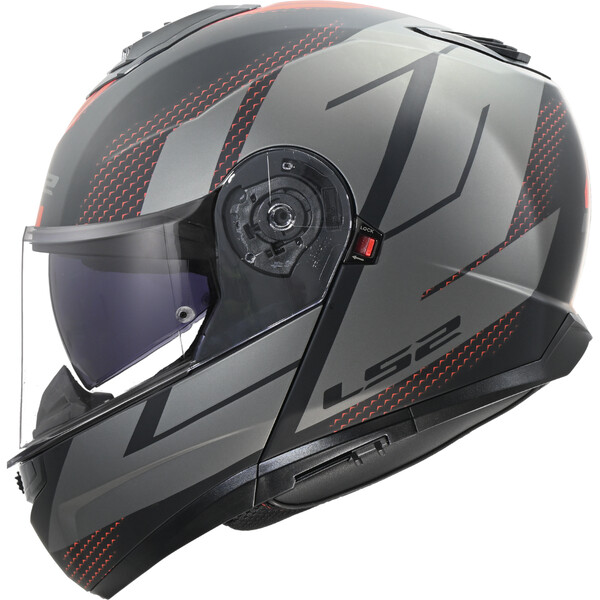 МОТОЦИКЛЕТНЫЙ ШЛЕМ LS2 FF908 STROBE II CODE BLACK GREY-06