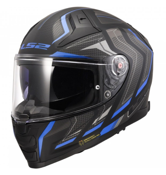 Мотоциклетный шлем LS2 FF811 VECTOR II ALIZER M.BLACK BLUE-06