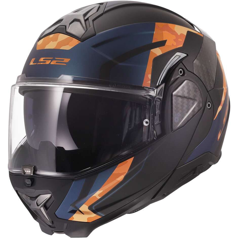 МОТОЦИКЛЕТНЫЙ ШЛЕМ LS2 FF910 ADVANT II GLIDE BLACK ORANGE