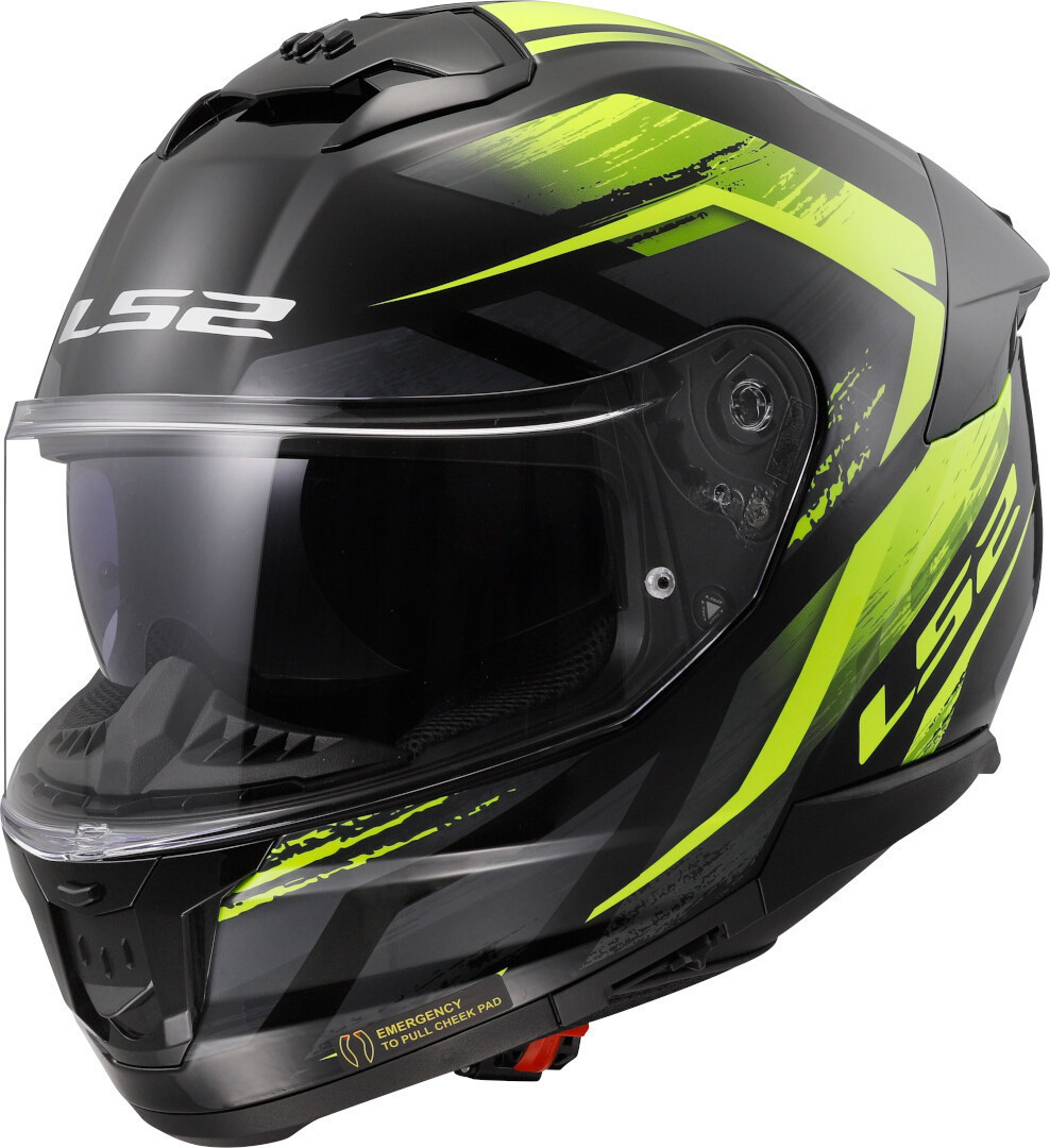 Мотоциклетный шлем LS2 FF808 STREAM II FURY BLACK H-V YELLOW-06