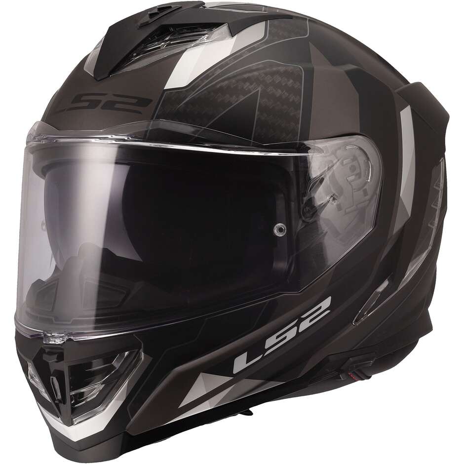 МОТОЦИКЛЕТНЫЙ ШЛЕМ LS2 FF818 STORM III SPORTY BLACK GREY