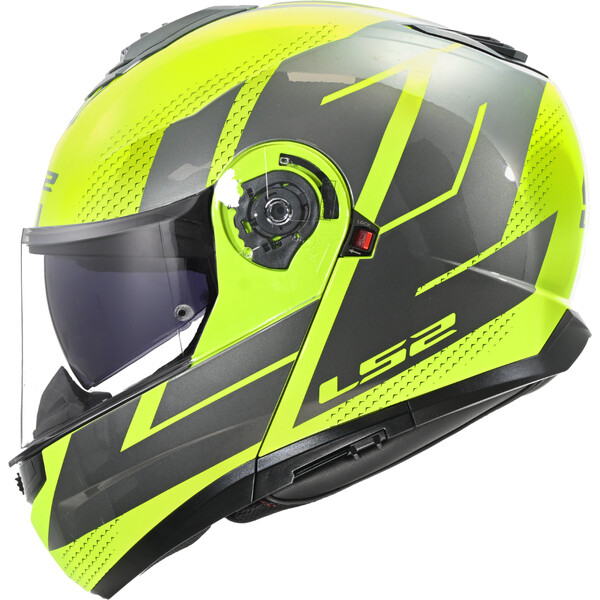 МОТОЦИКЛЕТНЫЙ ШЛЕМ LS2 FF908 STROBE II CODE H-V YELLOW GREY-06