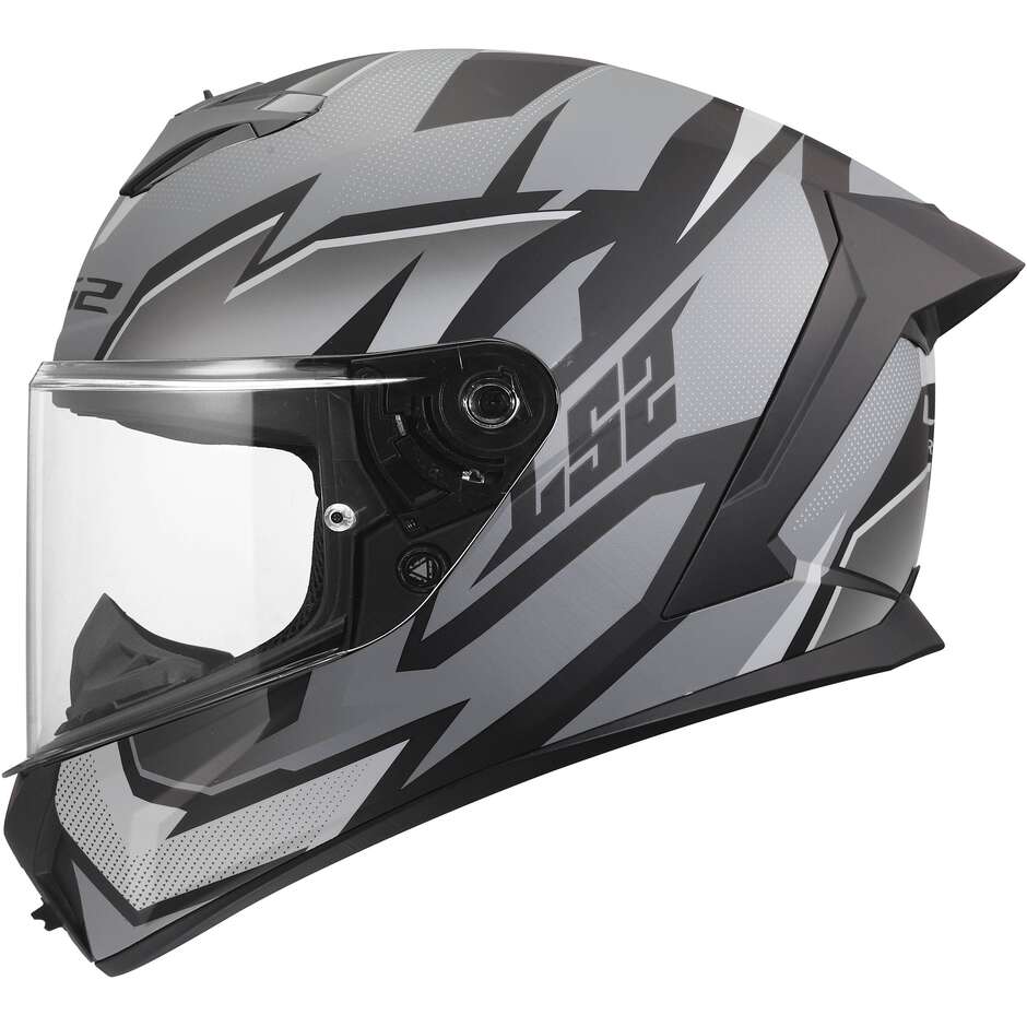 МОТОЦИКЛЕТНЫЙ ШЛЕМ LS2 FF820 RAPID III XTREM BLACK GREY