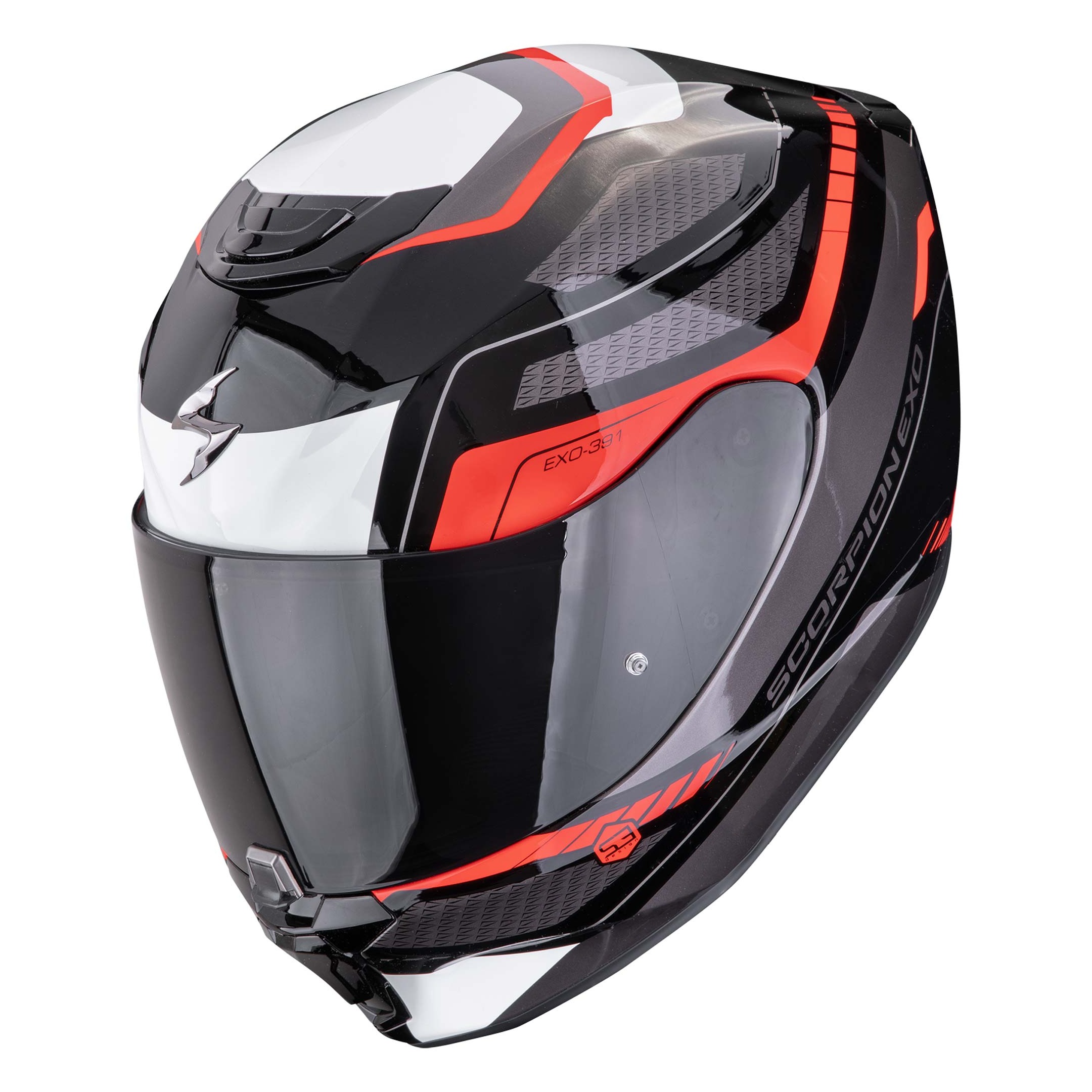 МОТОЦИКЛЕТНЫЙ ШЛЕМ SCORPION EXO-391 LEO Noir-Rouge (24)