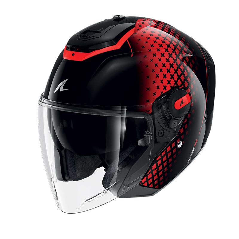 Мотоциклетный шлем RS JET STRIDE Black Red Anthracite KRA