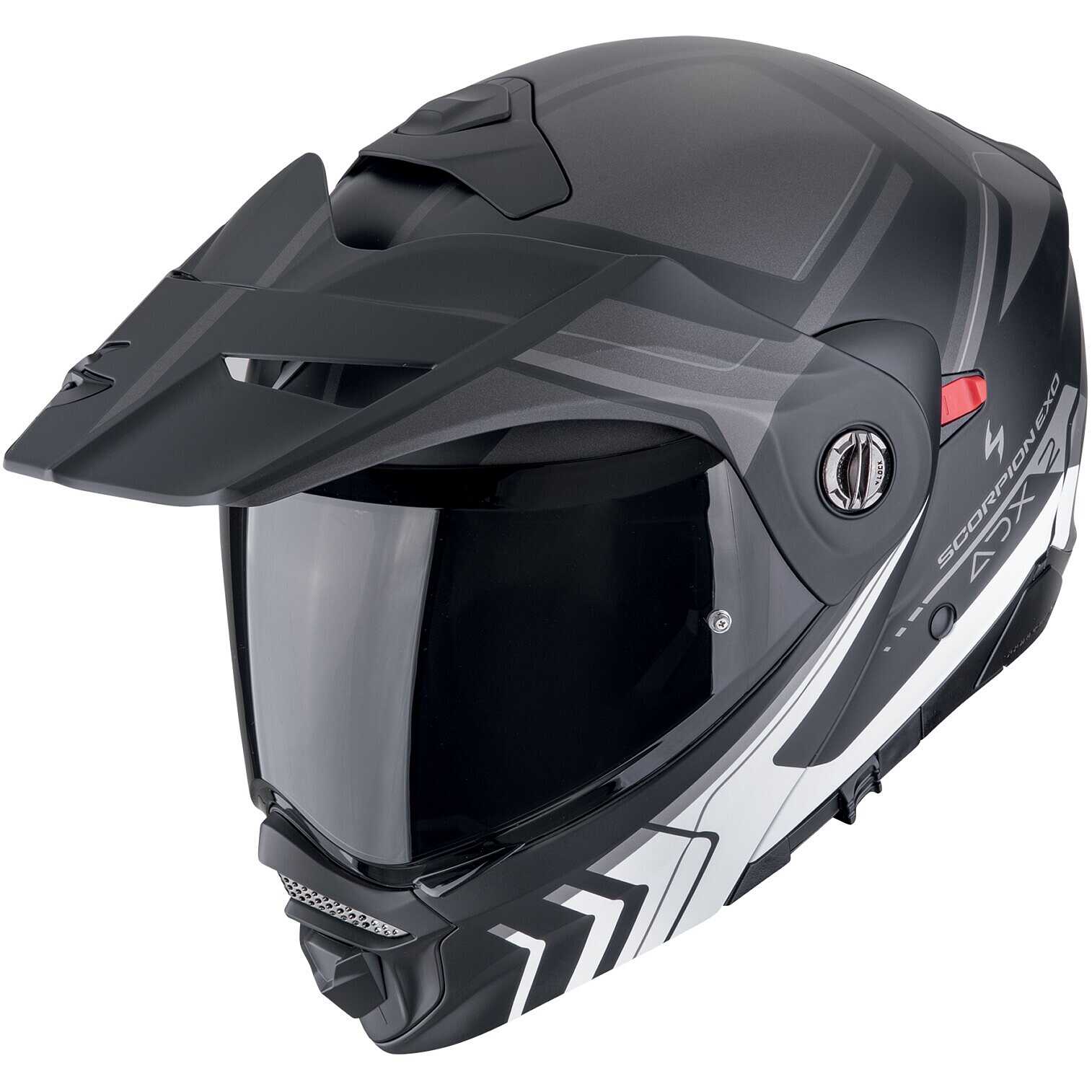 МОТОЦИКЛЕТНЫЙ ШЛЕМ SCORPION ADX-2 LEWIS Noir mat-Argent (159)
