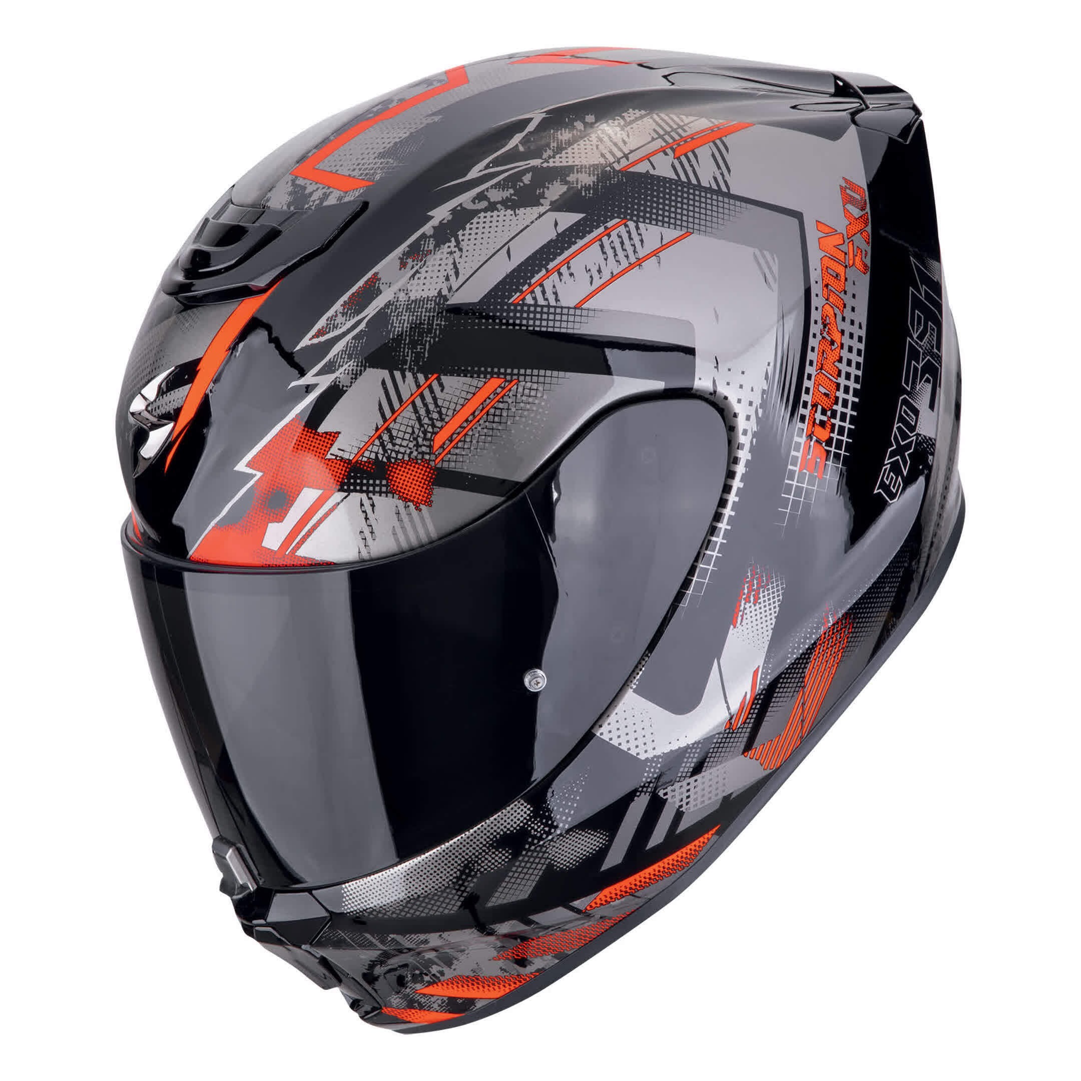 МОТОЦИКЛЕТНЫЙ ШЛЕМ SCORPION EXO-391 CLUTTER Noir-Rouge (24)