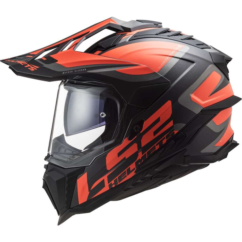Мотоциклетный шлем LS2 MX701 EXPLORER ALTER MATT BLACK FL.ORANGE-06