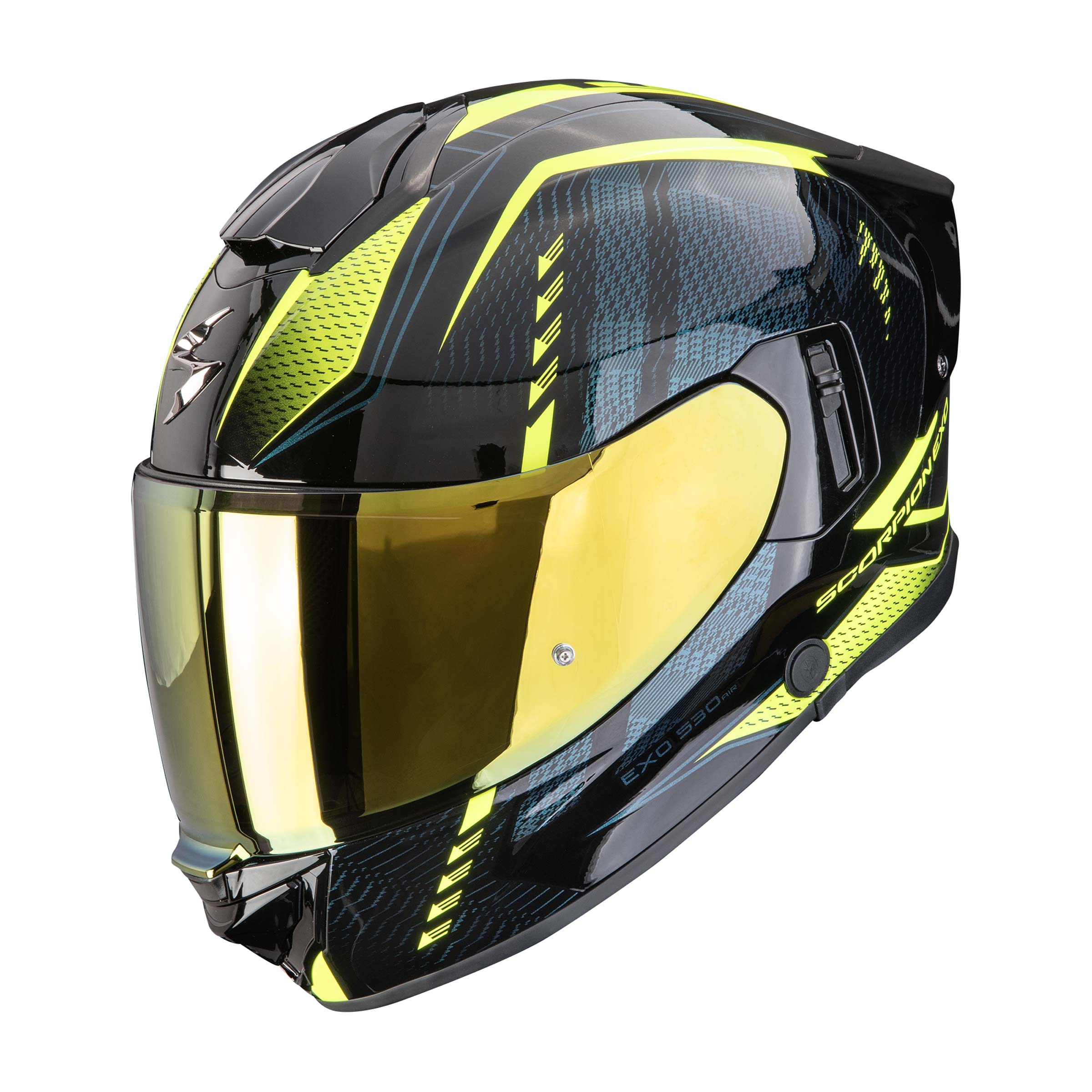 МОТОЦИКЛЕТНЫЙ ШЛЕМ SCORPION EXO-530 AIR THERAS Noir-Jaune fluo (141)