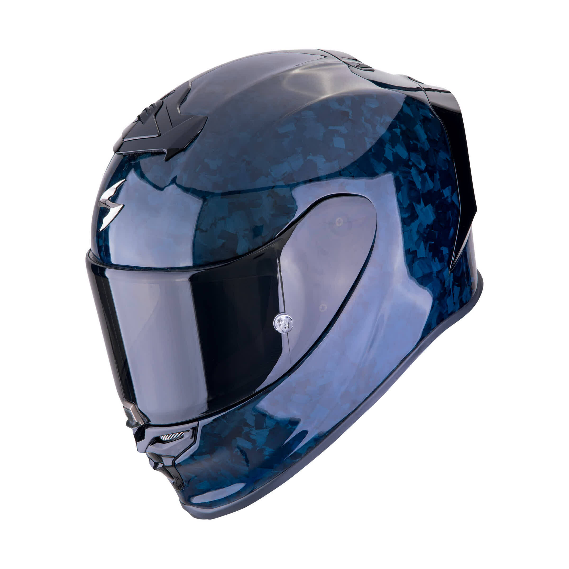 МОТОЦИКЛЕТНЫЙ ШЛЕМ SCORPION EXO-R1 EVO ONYX CARBON AIR SOLID Bleu (02)